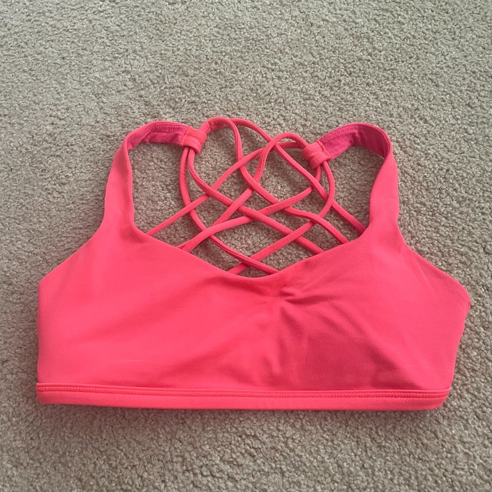 lululemon athletica sports bra with removable pads